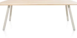 New XOOON NIORA eetkamertafel 240 x 100 cm - rechthoek - zijdegrijs