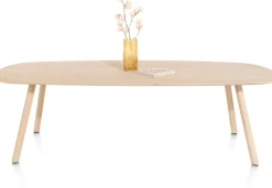 New XOOON NIORA eetkamertafel 210 x 110 cm - deens ovaal - naturel eiken