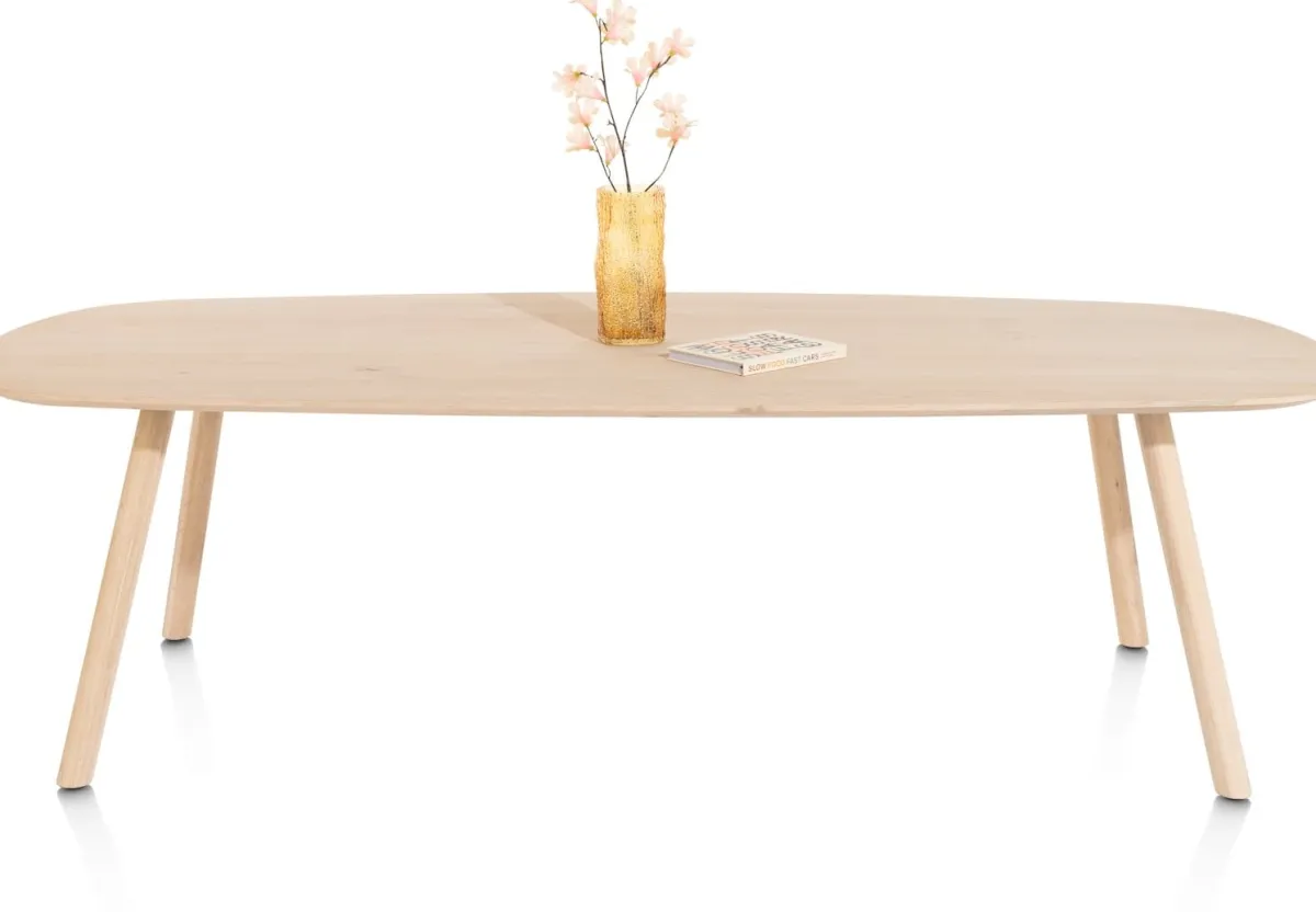 Outlet XOOON NIORA eetkamertafel 270 x 120 cm - deens ovaal - naturel eiken