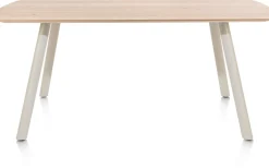 Clearance XOOON NIORA eetkamertafel 180 x 100 cm - rechthoek - zijdegrijs