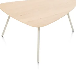 New XOOON NIORA salontafel 85 x 77 cm - eiken fineer - zijdegrijs