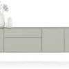 New XOOON NOON dressoir 240 cm - 3-deuren + 2-laden - lichtgrijs