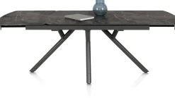 Discount XOOON Novello, uitschuiftafel 200 (+ 78) x 100 cm - Primo Laminato marble - Onyx