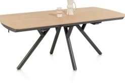 Clearance XOOON Novello uitschuiftafel 170 x 100 cm in de kleur Naturel -