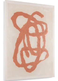 Online XOOON Organic Abstract schilderijen in de kleur Oranje - COCOmaison