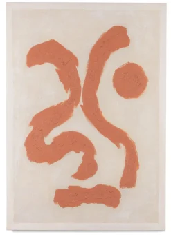 Online XOOON Organic Abstract schilderijen in de kleur Oranje - COCOmaison