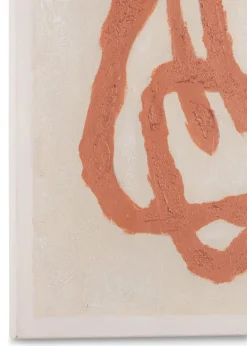 Online XOOON Organic Abstract schilderijen in de kleur Oranje - COCOmaison