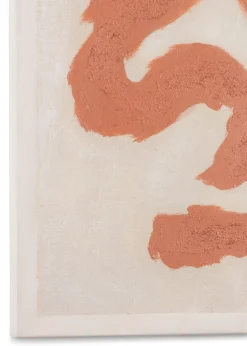 Online XOOON Organic Abstract schilderijen in de kleur Oranje - COCOmaison