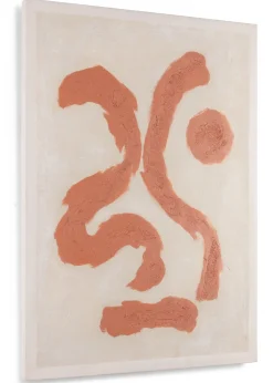 Online XOOON Organic Abstract schilderijen in de kleur Oranje - COCOmaison