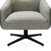 XOOON Oviedo fauteuil met combistof en lage rug