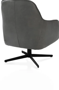 XOOON Oviedo fauteuil met combistof en lage rug