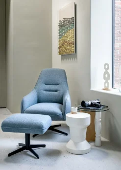 Best XOOON Oviedo poef / hocker met draaipoot of draadframe poot