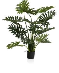 Discount XOOON Philodendron Selloum kunstplant (H125cm) in de kleur Groen