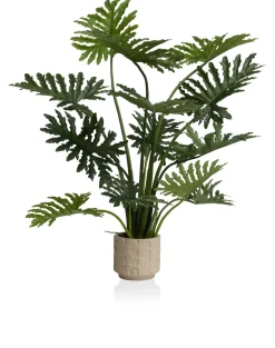 Discount XOOON Philodendron Selloum kunstplant (H125cm) in de kleur Groen