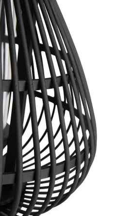 Online XOOON Philou windlicht H26,5cm in de kleur Zwart - COCOmaison