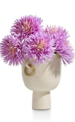 Discount XOOON Presley vaas H25cm in de kleur Crème - COCOmaison