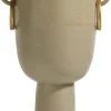 Clearance XOOON Presley vaas H34cm in de kleur Beige - COCOmaison
