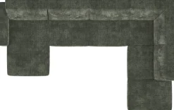 Clearance XOOON Puglia, Longchair links - 2,5 zits zonder armen - hoek - ottomane klein rechts