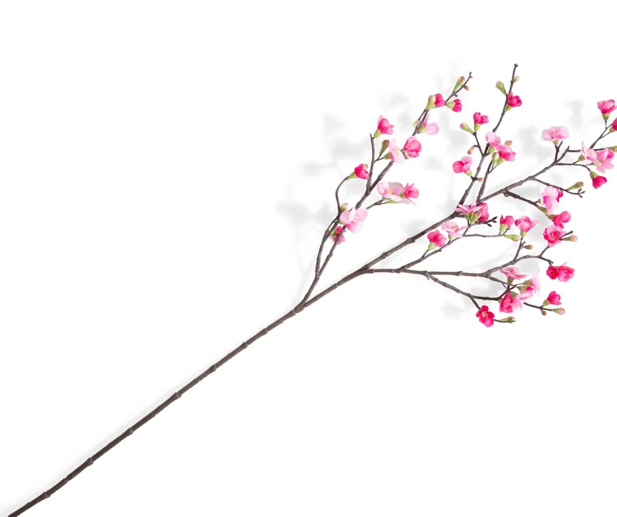 Online XOOON Qunince Spray H97cm kunstbloem in de kleur Roze - COCOmaison