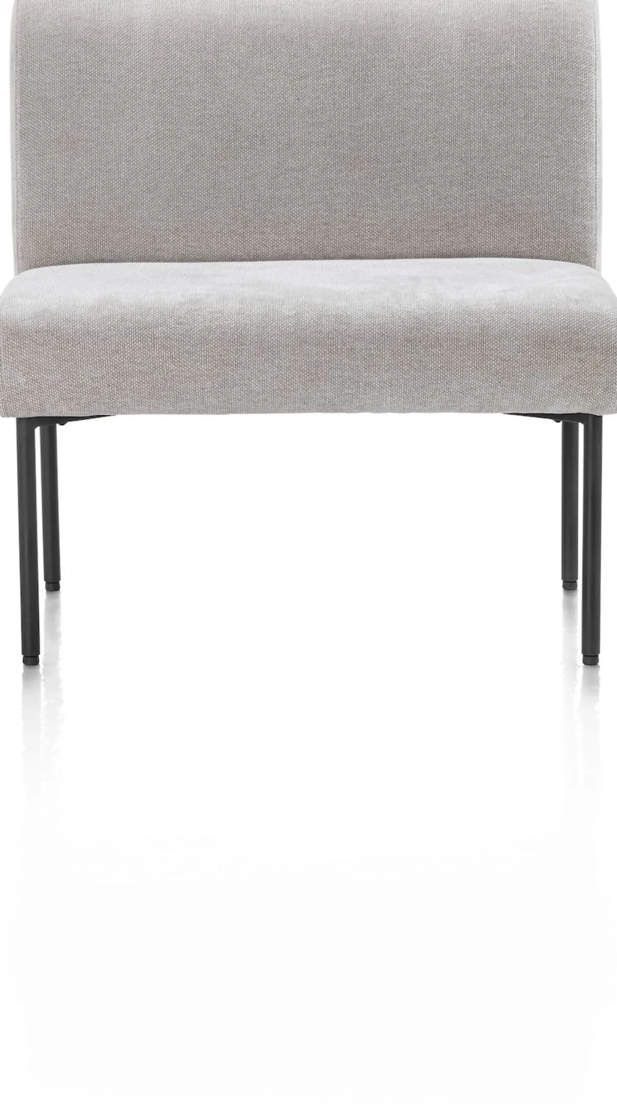 Outlet XOOON Reverso eetkamerbank 80 cm in de kleur Kiezel -