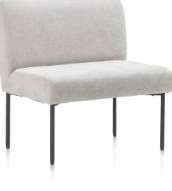 Outlet XOOON Reverso eetkamerbank 80 cm in de kleur Kiezel -