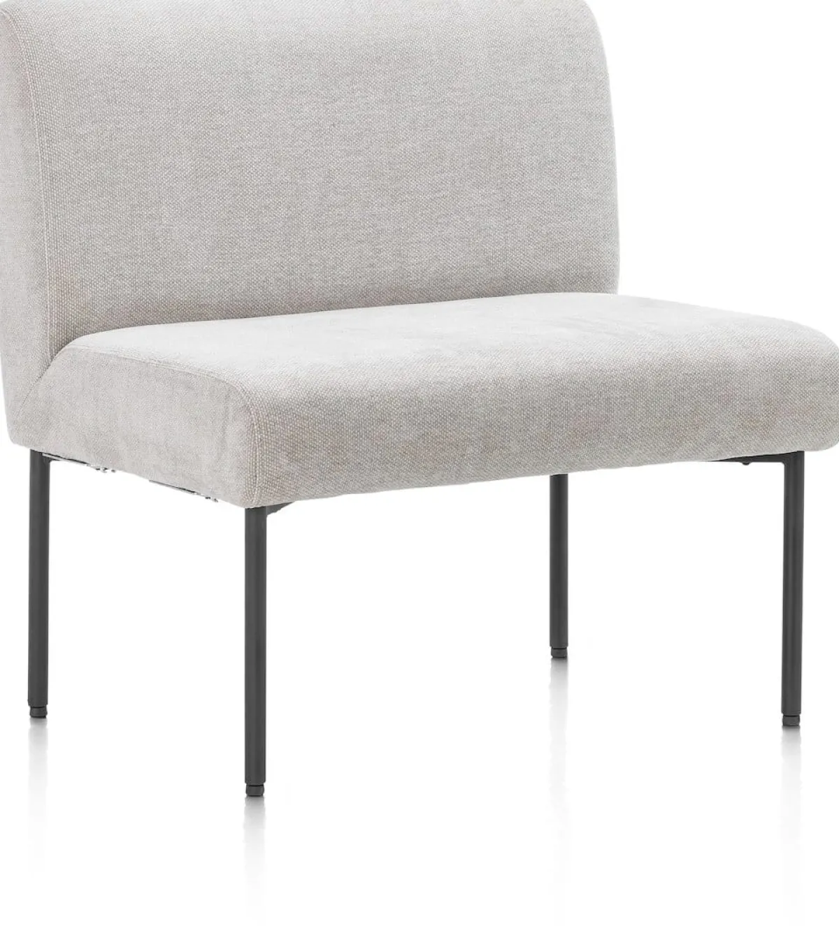 Outlet XOOON Reverso eetkamerbank 80 cm in de kleur Kiezel -