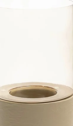 Outlet XOOON Reza windlicht (H84cm) in de kleur Taupe - COCOmaison