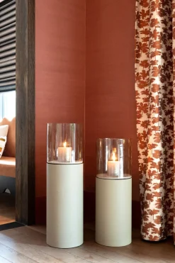 Online XOOON Reza windlicht (H74cm) in de kleur Taupe - COCOmaison