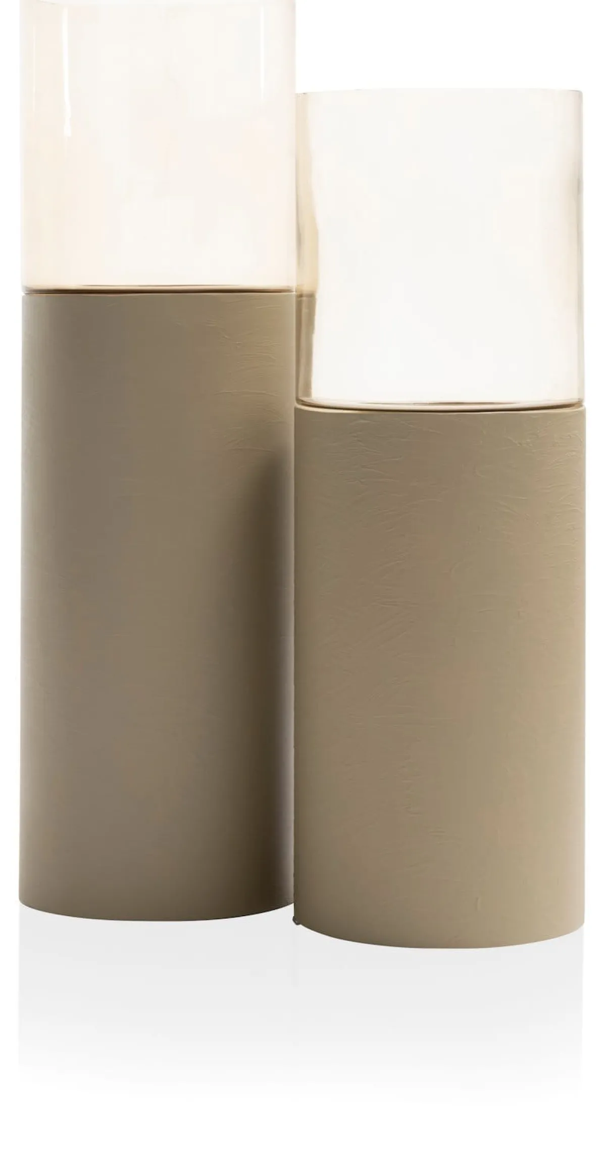 Online XOOON Reza windlicht (H74cm) in de kleur Taupe - COCOmaison