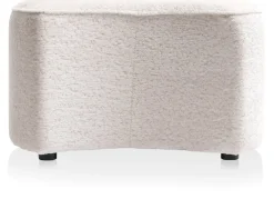 XOOON Roan poef maan (H44cm) in de kleur Creme - COCOmaison