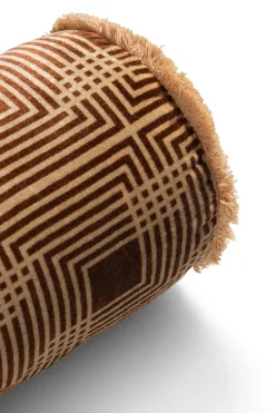 New XOOON Robbie bolster kussen 45x18cm in kleur Bruin shop je bij COCOmaison