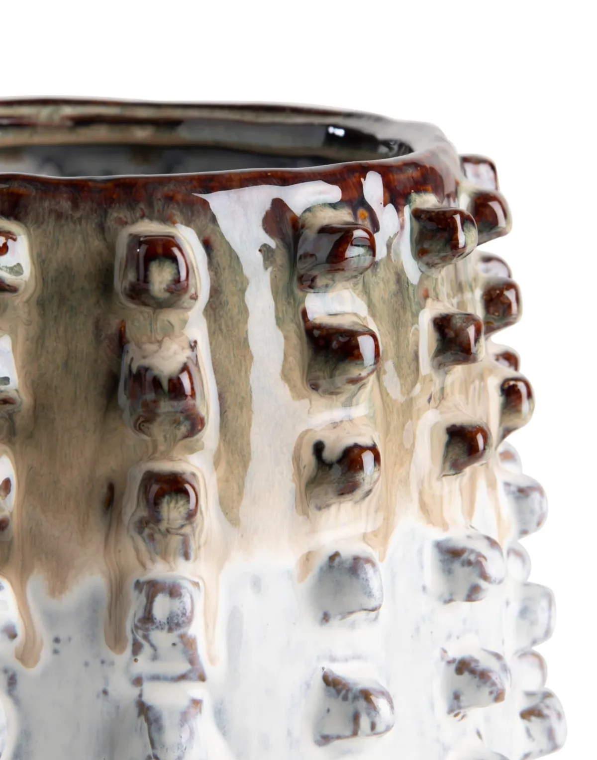 Discount XOOON Saar pot H19cm in de kleur Multi Color - COCOmaison