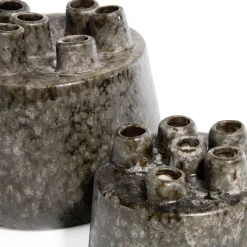 XOOON Safia vaas H21cm in de kleur Zwart - COCOmaison