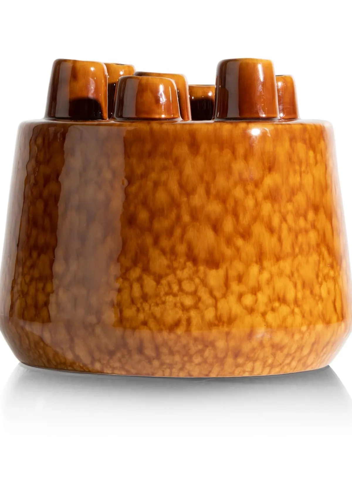 Online XOOON Safia vaas H21cm in de kleur Bruin - COCOmaison