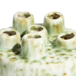 Discount XOOON Safia vaas H15cm in de kleur Groen - COCOmaison