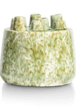 Clearance XOOON Safia vaas H21cm in de kleur Groen - COCOmaison