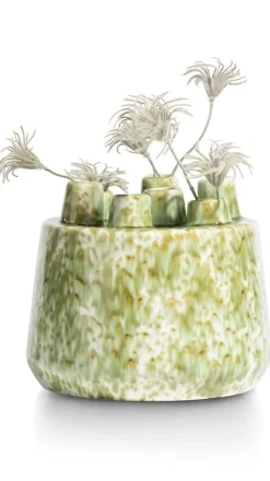 Clearance XOOON Safia vaas H21cm in de kleur Groen - COCOmaison