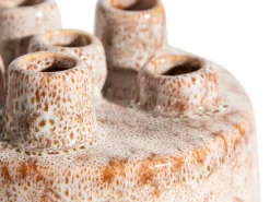 Outlet XOOON Safia vaas H21cm in de kleur Beige - COCOmaison