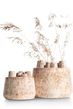 Hot XOOON Safia vaas H15cm in de kleur Beige - COCOmaison