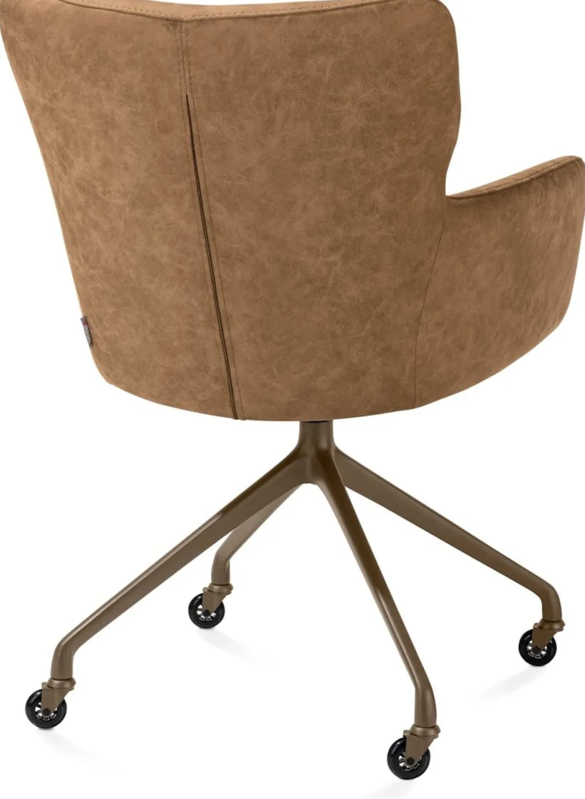 Online XOOON Sage, armstoel + wielen - alu frame in steelbrown - stof Oregon - Desert