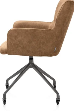 New XOOON Sage, armstoel + wielen - alu frame in graphiet - stof Oregon - Desert