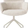 XOOON Sage, armstoel draaibaar - creme - stof Luton - Creme