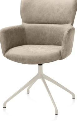 Clearance XOOON Sage, armstoel draaibaar - creme - stof Oregon - beige