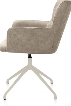Clearance XOOON Sage, armstoel draaibaar - creme - stof Oregon - beige