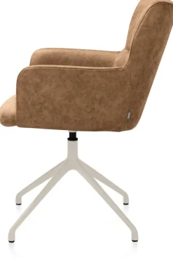 Hot XOOON Sage, armstoel draaibaar - creme - stof Oregon - Desert