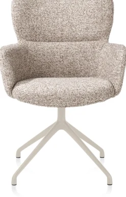 New XOOON Sage, armstoel draaibaar - creme - stof Luton - koper