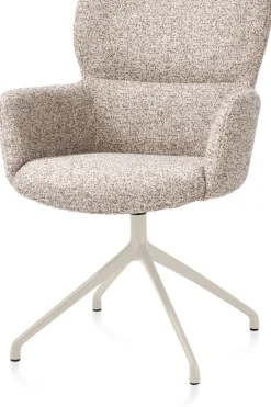 New XOOON Sage, armstoel draaibaar - creme - stof Luton - koper
