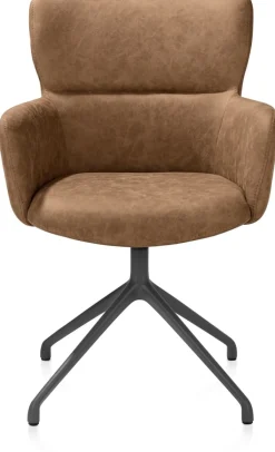 New XOOON Sage, armstoel draaibaar - graphiet - stof Oregon - Desert