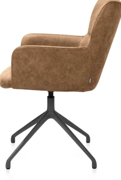 New XOOON Sage, armstoel draaibaar - graphiet - stof Oregon - Desert