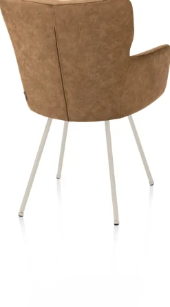 Discount XOOON Sage, armstoel 4-pootjes creme - stof Oregon - Desert